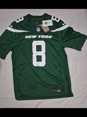 Nike Green New York #8 Football Jersey